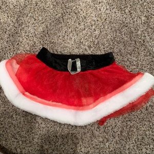 Mrs clause dog skirt